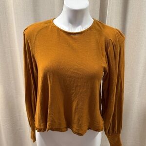 Women's Mustard Long Sleeve Top